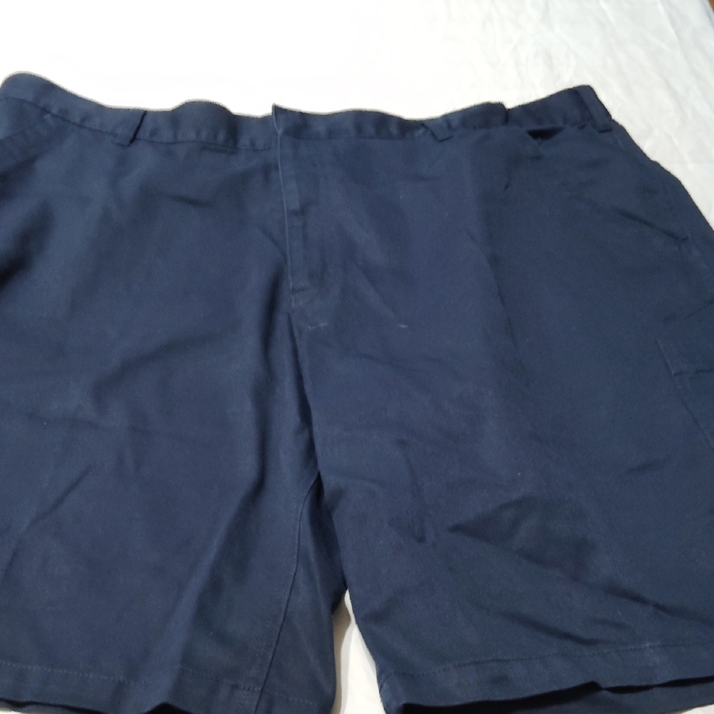 Classic Navy Flat Front Men's Shorts